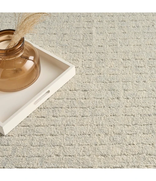 DKNY Pure Grids Light Blue PGR01 8 ft. X 10 ft. Rect. Rug