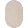 Nourison Home Nourison Essentials NRE01 Ivory Beige 6 ft. X 9 ft. Oval Area Rug
