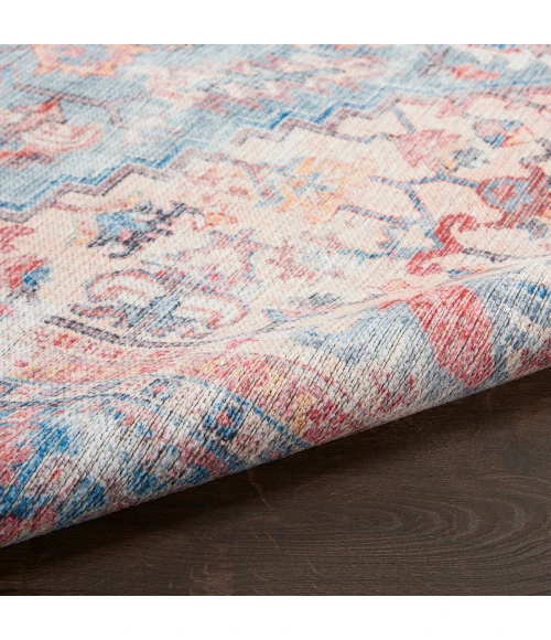 Nicole Curtis Machine Washable Series 1 Area Rug SR104 Blue/Multi