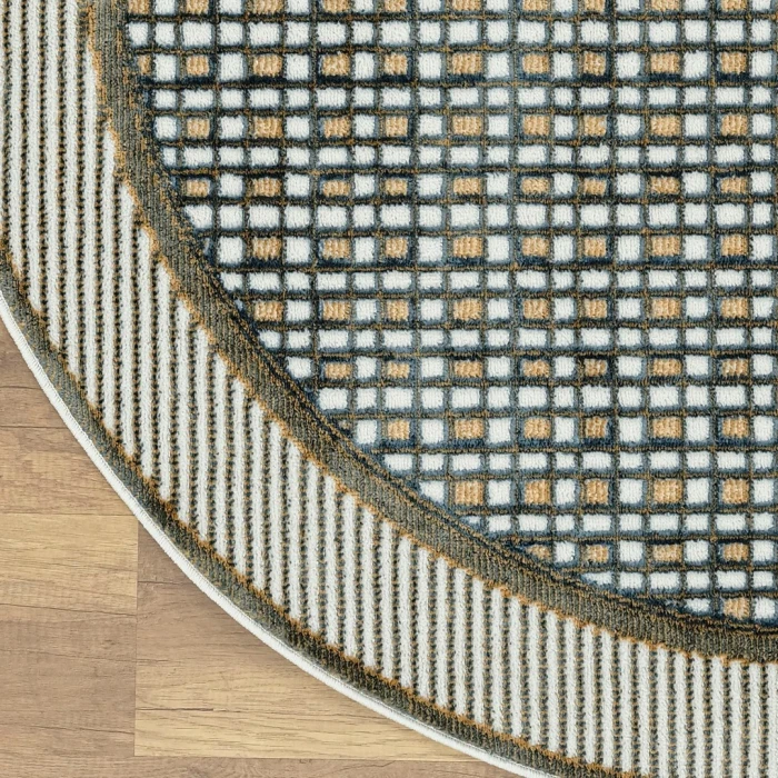 Nourison Nordic Multicolor NRC03 5ft. x Round Round Rug