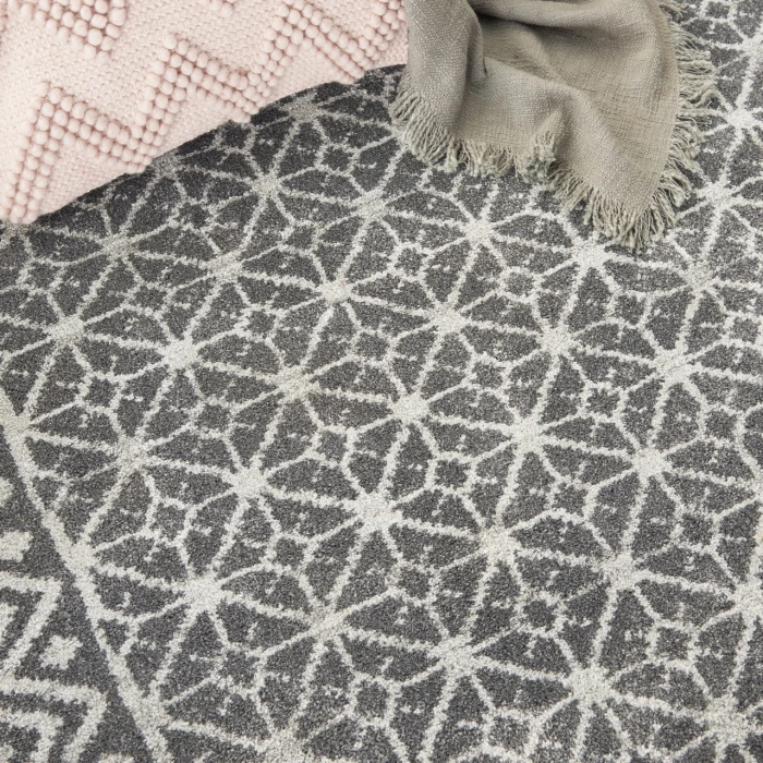 Nourison Home Palermo Grey PMR02 5ft.3in. x 7ft.3in. Rect. Rug