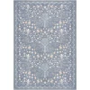 Nourison Home Botanical Washables Blue BOT04 5ft. x 7ft. Rect. Rug