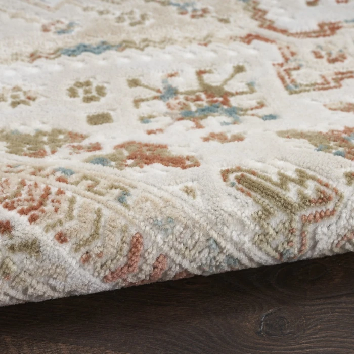 Nourison Thalia Beige Multicolor THL04 5ft.3in. x Round Rug