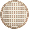 Nourison Nordic Ivory Rust NRC16 8ft. x Round Round Rug