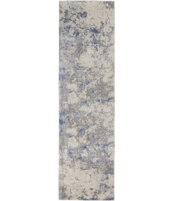 Nourison Home Silky Textures Blue SLY04 2ft.2in. x 7ft.6in. Rect. Rug
