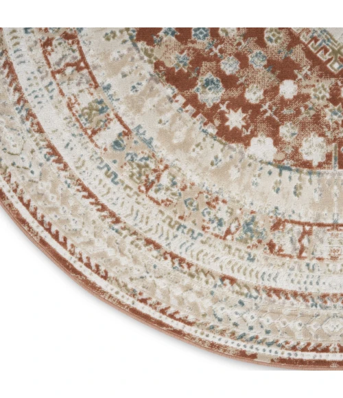 Nourison Home Thalia Red THL04 7’10” x Round Round Rug