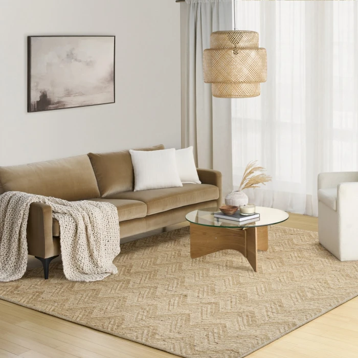 DKNY Pure Purl Beige PUU01 5ft.3in. x 7ft.3in. Rect. Rug