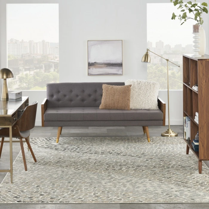 Nourison Home Marmara Ivory MRA02 7ft.10in. x 9ft.10in. Rect. Rug