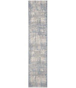 Calvin Klein CK950 Rush CK950 Ivory Blue 2 ft. 3 in. X 10 ft. Area Rug