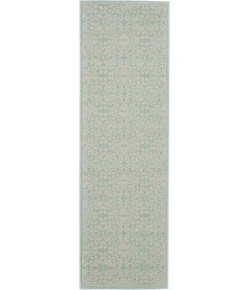 Nourison Home Jubilant JUB06 Ivory Green 2 ft. 3 in. X 7 ft. 3 in. Area Rug