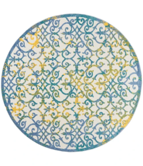 Nourison Aloha Area Rug ALH21-Ivory Blue