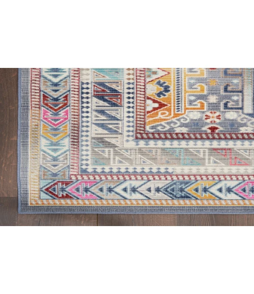 Nourison Vintage Kashan Grey/Multi VKA06 2 ft. X 4 ft. Rectangle Rug