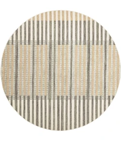 Nourison Nordic Ivory Multicolor NRC15 5ft. x Round Round Rug