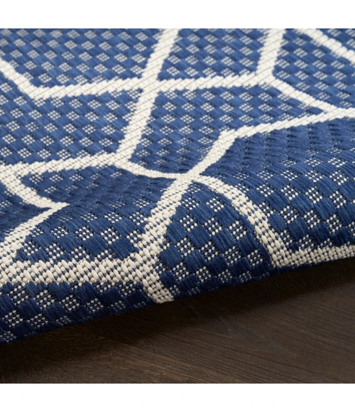 Nourison Horizon Indoor/Outdoor Navy HOZ01 2 ft. 2 in. X 8 ft. Rect. Rug