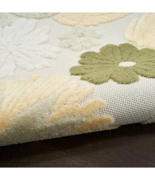 Nourison Aloha Ivory Green ALH42 3 ft. 6 in. X 5 ft. 6 in. Rect. Rug