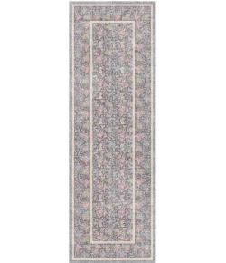 Nourison Home Botanical Washables Grey BOT03 2ft. x 6ft. Rect. Rug