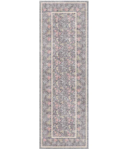 Nourison Home Botanical Washables Grey BOT03 2ft. x 6ft. Rect. Rug