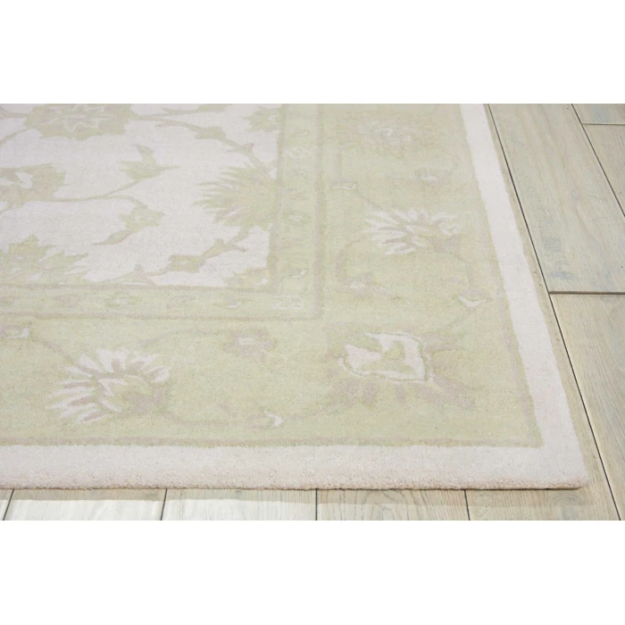 Nourison Home Zephyr Ivory/Green ZEP01 7ft.6in. x 9ft.6in. Rect. Rug