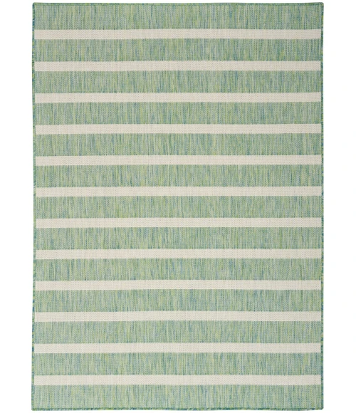 Nourison Positano Blue Green Ivory POS03 4 ft. X 6 ft. Rect. Rug