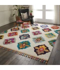 Nourison Home Nomad White NMD06 8ft.10in. x 12ft. Rect. Rug