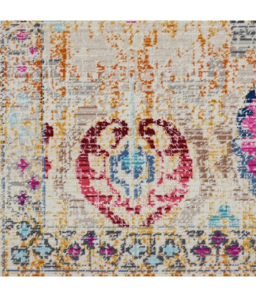 Nourison Vintage Kashan Ivory Multicolor VKA04 5ft.3in. x 7ft.10in. Rect. Rug