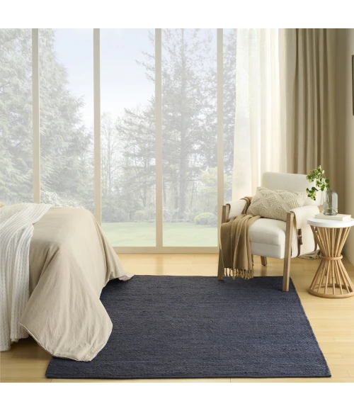 Nourison Home Natural Jute Blue NJT01 6ft. x 9ft. Rect. Rug