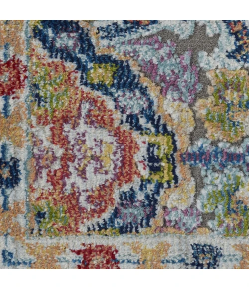 Nourison Ankara Global Grey Multicolor ANR12 2ft. x 4ft. Rect. Rug