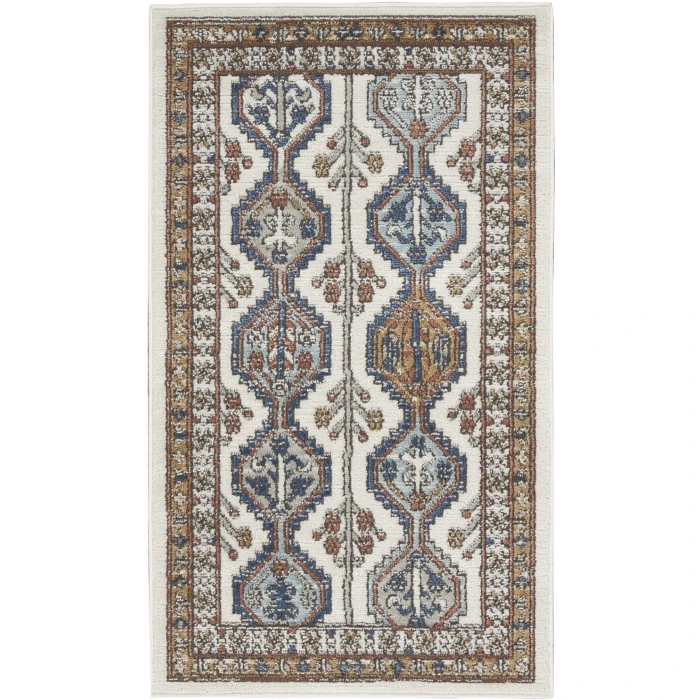 Nourison Quarry Ivory Multicolor QUA15 2ft.2in. x 3ft.9in. Rect. Rug