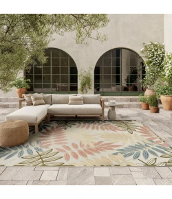 Nourison Home Aloha ALH18 Ivory Rose 7 ft. 10 in. X 10 ft. 6 in. Area Rug