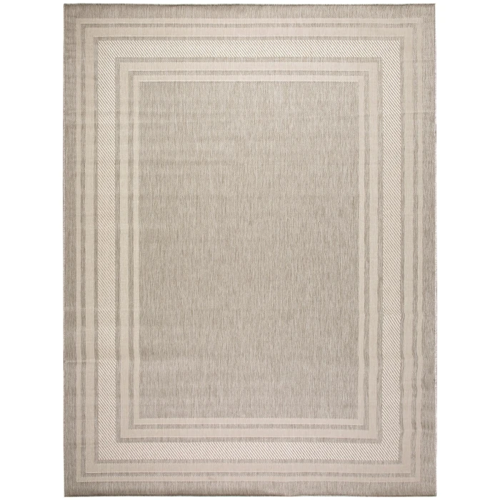 Nourison Horizon Indoor/Outdoor Grey HOZ03 9 ft. X 12 ft. Rect. Rug