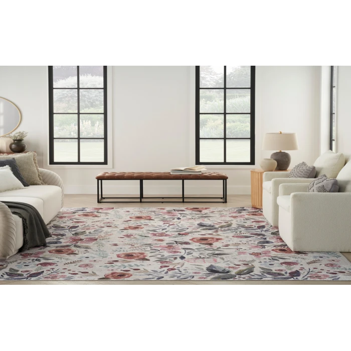 Nourison Nourison Washables Ivory Pink NWB01 8 ft. X 10 ft. Rectangle Rug
