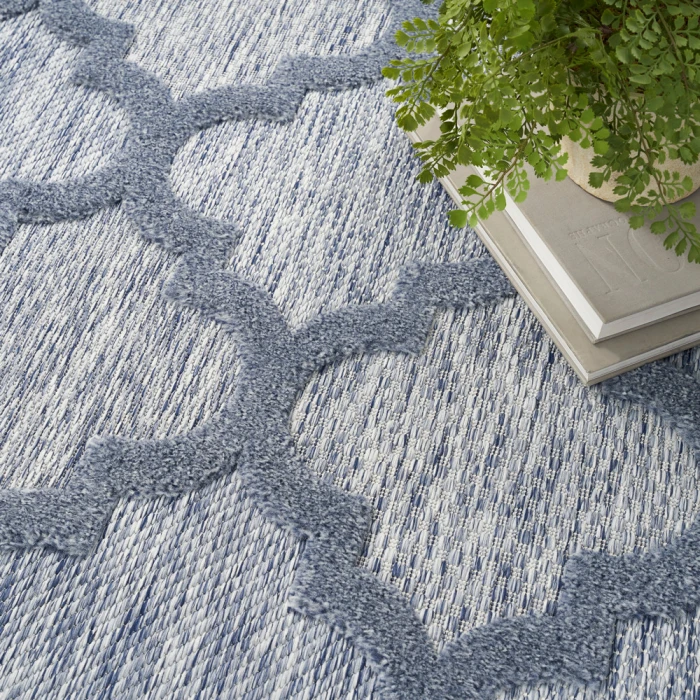 Nourison Easy Care Area Rug NES01 Denim Blue