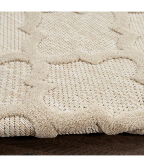 Nourison Home Easy Care Cream NES01 2 ft. 2 in. X 7 ft. 6 Rectangle Rug