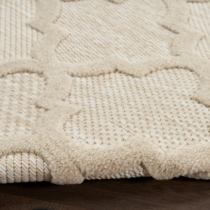 Nourison Home Easy Care Cream NES01 2 ft. 2 in. X 7 ft. 6 Rectangle Rug