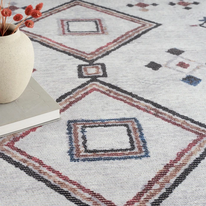 Nourison New Concept Washables Ivory Multicolor SR108 4ft. x 6ft. Rect. Rug