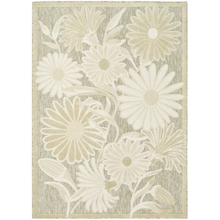 Nourison Aloha Ivory Sage ALH33 3 ft. 6 in. X 5 ft. 6 in. Rect. Rug