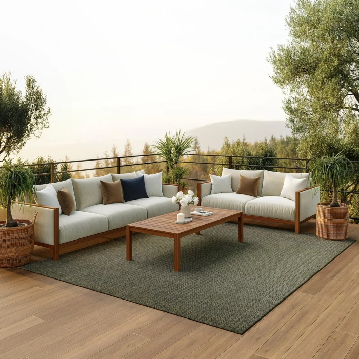 Nourison Tulum Olive TLM02 8 ft. X 10 ft. Rect. Rug