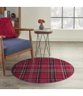 Nourison Home Grafix Red GRF03 3ft. x Round Round Rug