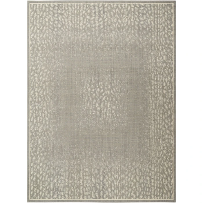 Nourison Riviera Silver RI07 7ft. 9in. x 10ft. 10in. Rect. Rug