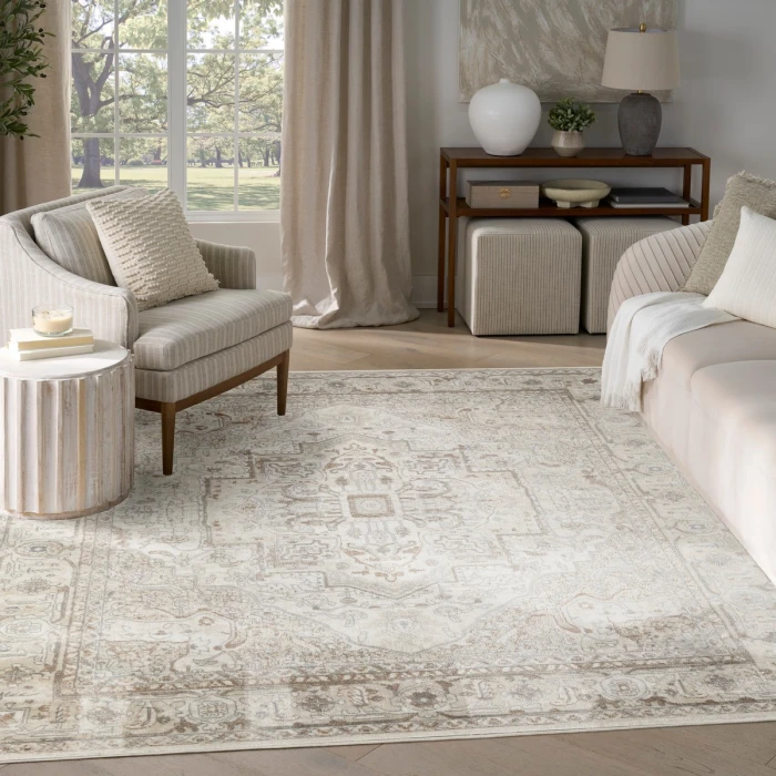 Nourison Quarry Beige QUA18 8 ft. X 10 ft. Rect. Rug