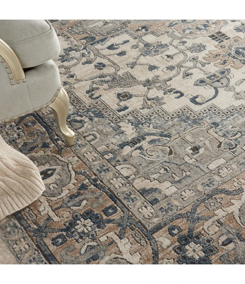Nourison Quarry Area Rug QUA05 Ivory/Grey