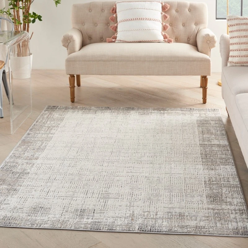 Nourison Elation Area Rug ETN05-Ivory Grey
