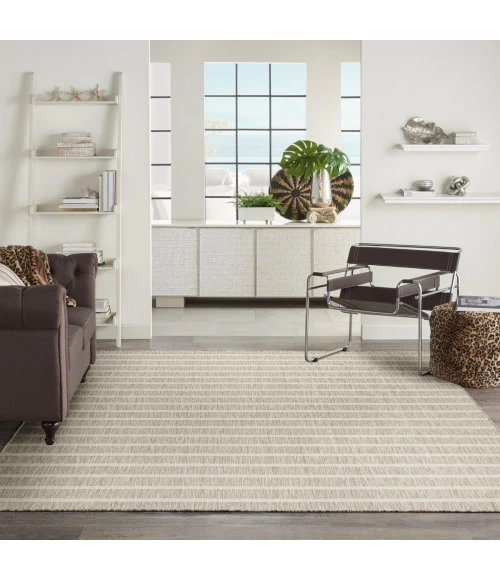 Nourison Positano Grey Ivory POS03 8 ft. X 10 ft. Rect. Rug