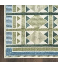 Nourison Nordic Green Blue NRC06 2 ft. X 6 ft. Rect. Rug