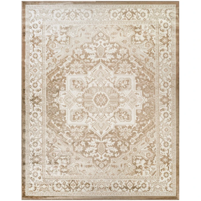 Nourison Dekor Taupe Ivory DEK08 7 ft. 10 in. x 9 ft. 10 in. Rect. Rug