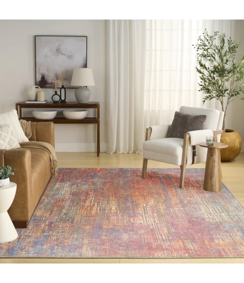 Nourison Home Botanical Washables Multicolored BOT05 5ft. x 7ft. Rect. Rug