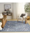 Nourison Home Botanical Washables Blue BOT04 4ft. x 6ft. Rect. Rug