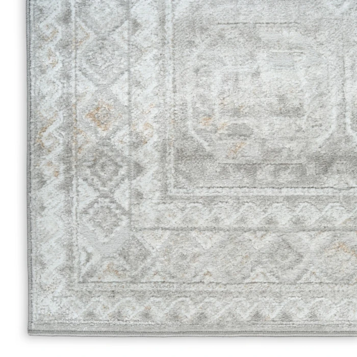 Nourison Dekor Grey DEK01 5 ft. 3 in. X 7 ft. Rect. Rug