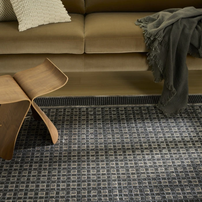 Nourison Nordic Black Taupe NRC03 9ft. x 12ft. Rect. Rug