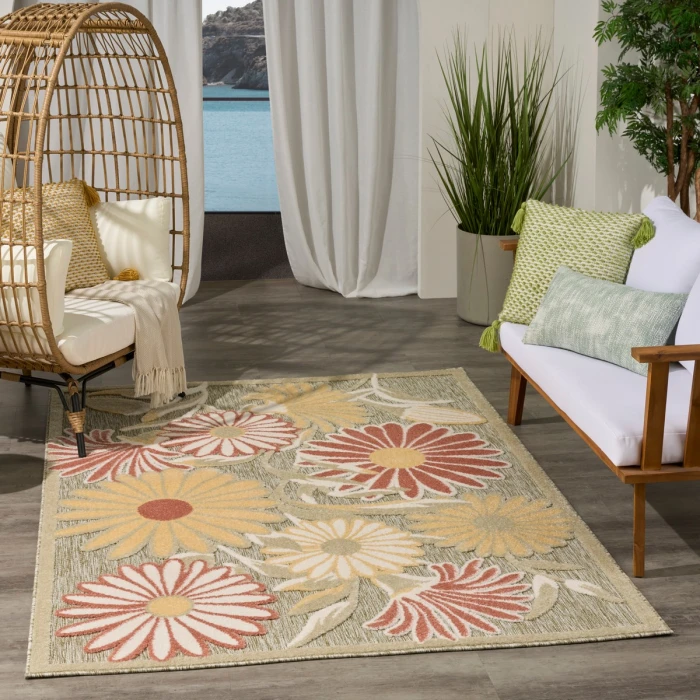 Nourison Aloha Sage Rose ALH33 3 ft. 6 in. X 5 ft. 6 in. Rect. Rug